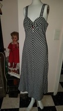  SUPERBE ROBE VICHY Noir  ET