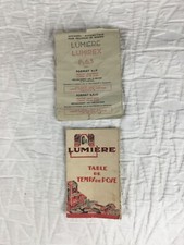 2 livrets notice/ mode d'emploi appareil photo LUMIREX F: 6,3 Lumière