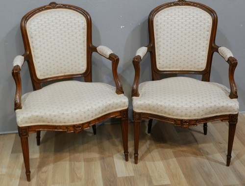 Paire fauteuils époque - paire, de