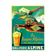 Plaque métal publicitaire