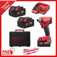 Milwaukee visseuse à impulsions Fuel M18 fqid-502 x 5,0 AH avec 2 piles
