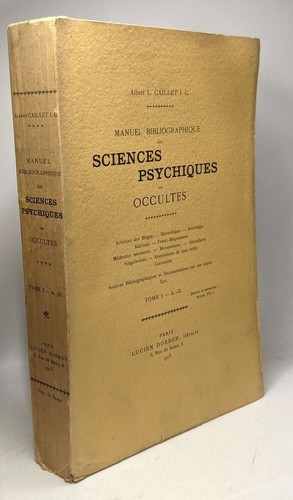 Manuel bibliographique des