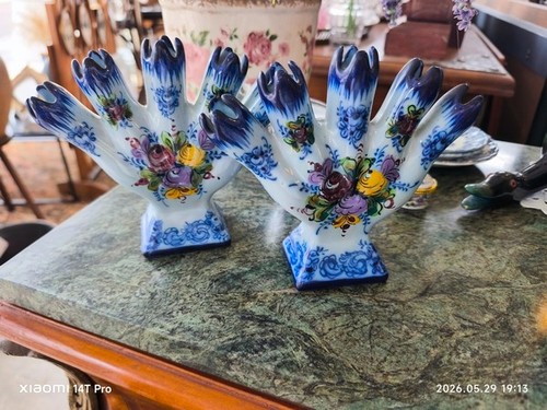 Paire vases tulipe vintage - de,