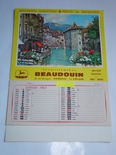 Calendar Calendrier 1963 JOHN