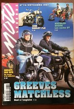 MOTO LEGENDE N°77; Greeves Matchless duel à l'anglaise/ 1200 Harley FLH/ Cyclos 