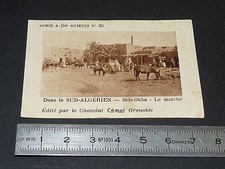 CHROMO PHOTO CEMOI 1930-1939 COLONIES FRANCE ALGERIE SUD SIDI-OKBA Marché
