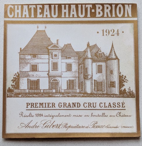 étiquette château haut brion - château,