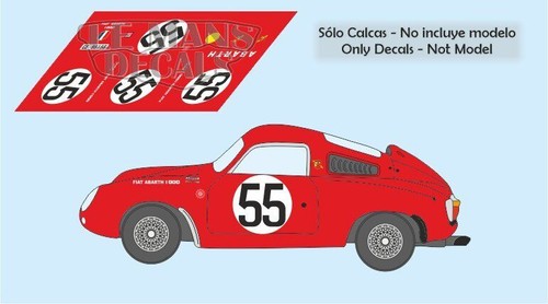 Décalcomanies abarth 1000 - abarth,