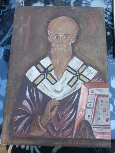 Icône religieuse peint sur - icône,