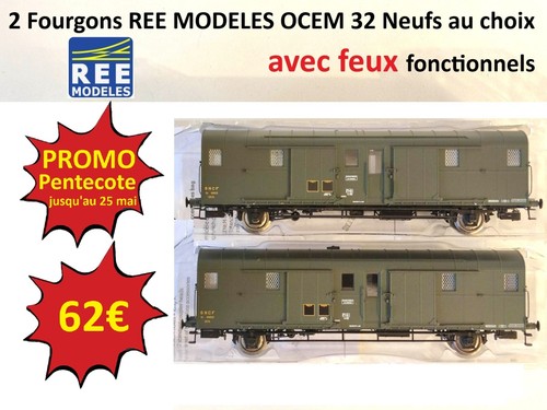 Ree modeles lot fourgons - ree, de