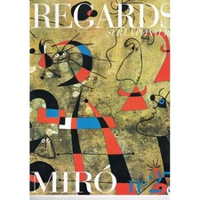 MIRÓ REGARDS sur la  PEINTURE Échelle de l'évasion 1940 Gouache et Huile papier