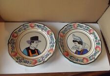 lot 2 assiettes couple de