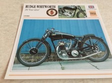 Carte moto Rudge Wittworth 250