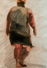 Tableau ancien aquarelle