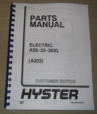 Hyster A20XL A25XL A30XL