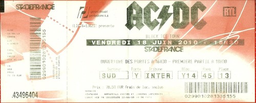 Rare concert ticket - /,