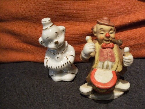 Deux clowns porcelaine bon - clowns,