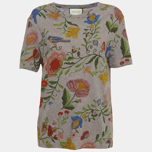 Shirt gucci gris imprimé - t-shirt,
