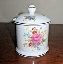 Superbe pot en porcelaine anglaise "fine bone china" pour miel ou moutarde