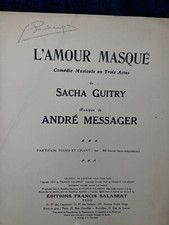ANDRE MESSAGER MANUSCRIT