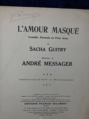 Andre messager manuscrit - andre,