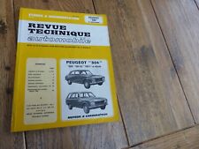 Revue technique PEUGEOT 504 504 L 504 GL et dérivés carburateur 1969 1982 rta