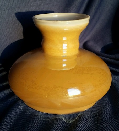 Vintage glass lamp shade - lamp, mid