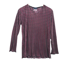 F M Cajou haut femme taille 42/44 top 100% polyester ladies made in France dames