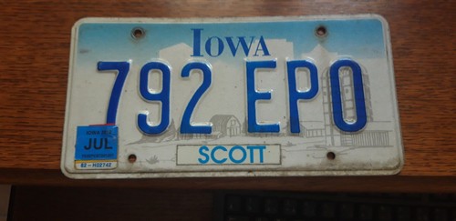 Plaque immatriculation