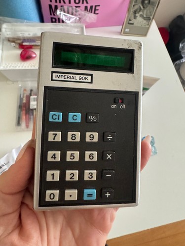Lot calculatrices vintage - de,