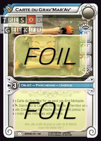 Carte grav mar foil - carte,