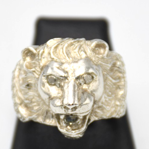 Bague homme tête lion - bague,