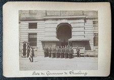 Photo Strasbourg 1871-1918 2e Empire allemand Casque à Pointe Pickelhaube 2e Rg 