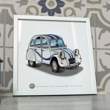 Poster citroën 2cv - citroën,