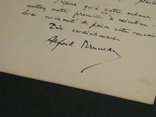 Alfred bruneau lettre - alfred,
