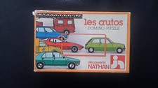 ancien jeu les autos domino puzzle nathan renault citroen baghera simca peugeot