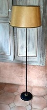 Lampadaire vintage MONIX Paris metal noir et laiton 1940's 1950's