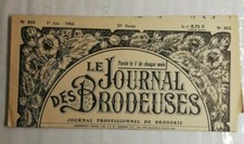 Le Journal des brodeuses journal professionnel Lyon N°855 1 Juin 1966 