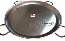 Poele a Paella en Acier Poli