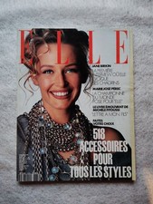 French magazine Elle Sept.1991 Estelle Lefebure By Marc Hispard 