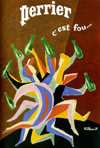 Affiche poster perrier fou - ,