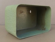 Ancien CASIER CUBE MURAL industriel étagère métal vert vintage déco usine #3