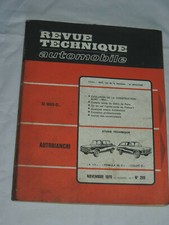 REVUE TECHNIQUE N°295 NOV 1970 AUTOBIANCHI "A 111" " PRIMULA 65C" "COUPE S" 