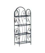 Maison de Poupées Noir Fer Forgé 4 Étagère Unité Miniature Meubles 1:12 Échelle