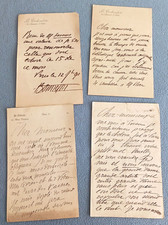 lot 4 correspondances signées Jean De Bonnefon le triboulet satyrique 1888