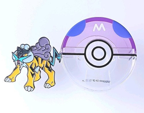 Raikou pokemon metal pin - raikou,
