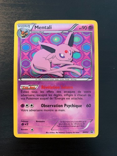 Carte pokémon mentali bw92 - pokémon,
