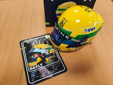Casque Helmet Gasly Alpine Tribute Senna Imola GP F1 2024 Bell 1/2 SIGNED