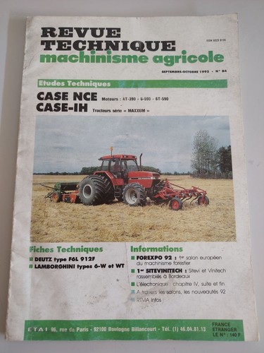 Revue technique tracteur case - revue,