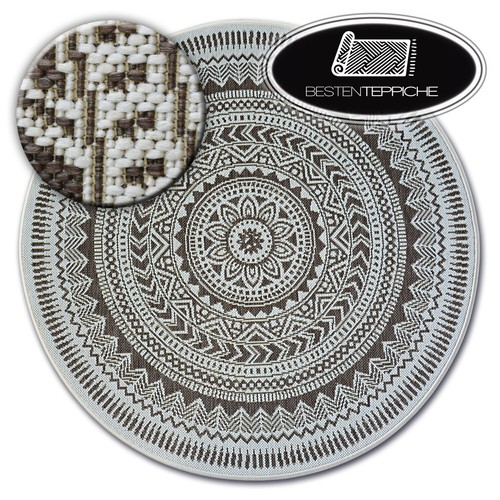 Tapis moderne rond sisal - moderne, en